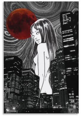 Junji Ito Poster, Horror, Anime, Kunstdruck, Poster, Wandkunst, Gemälde, Leinwanddekoration, Heimposter, 30 x 45 cm, 6 Stück