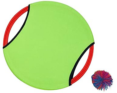 TOYANDONA Trampolin-paddelball Und Flying Dish Paddle Für Trampolin-ballspiel Und Trampolin-schüsselspiel Elastisches Wurf Und Fangspielzeug Für Zuhause Drinnen Und Draußen Grüne Scheibe Und