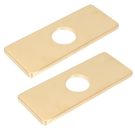 Angoily 2st Wasserhahnplatte Senklochabdeckung Über Geschirrabtropfgestelle Für Küchenspülen Korb Aufkleber Fußabtreter Zweistufiger Geschirrtrockner Tür Verstopfen Rostfreier Stahl Golden