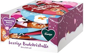 Kneipp Badekristalle Herzensbotschaften - mit hochwertigem Preiselbeeröl - Multipack - 24 x 40g