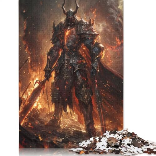 1000 Teile für Erwachsene, Victorious Dark Knight Puzzles für Erwachsene, Holzpuzzles, Freunde und Familie, 1000 Teile (75 x 50 cm)