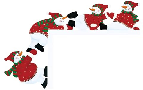 Dayysiuy Decoración Navideña para Esquinas De Puerta | Escultura De Pared De Doble Cara,Letrero Navideño De Madera para Puerta,para Televisor Chimenea Hogar Sala Dormitorio Gabinete Fiesta