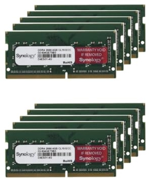 Multipack 10x Synology SODIMM ECC RAM DDR4 4GB (D4ES01-4G)