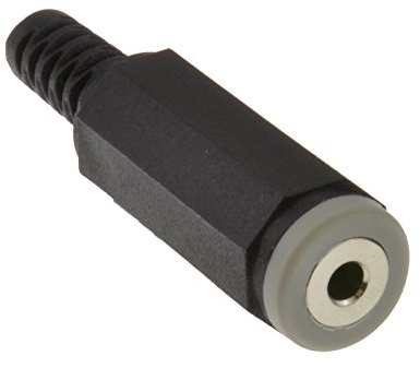 kenable 2.5mm 4 Pole Jack Socket Solder Terminal Connector for Audio or Video [2 Pack]