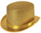 Bristol Novelty BH467 Goldfarben, Lurex, Zylinder, Unisex Adult, Einheitsgröße, Gold