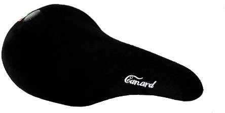 Selle Montegrappa FAHRRADSATTEL Luxus ECHT Velour Leder Vintage Sattel Canard schwarz - Made in Italy