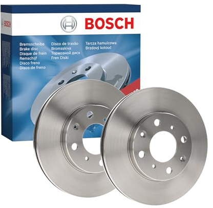 Bosch BD920 Brake Disc Set - 240 mm - Front Axle - 1 Set of 2 Discs | Vented Discs - ECE-R90 Certified - Good Cooling, Reliable Braking, Corrosion Protection