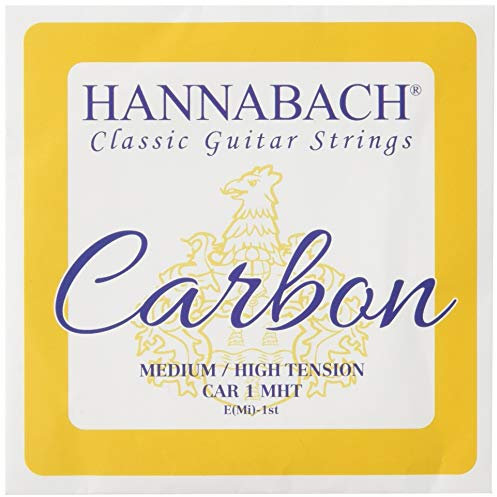 Hannabach Cordes pour guitare classique CARBON Medium/High Tension aigües - Mi