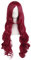 MapofBeauty 32 Langes Haar Spirale lockige Cosplay Kostüm Perücke (dunkelrot)
