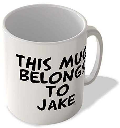 McMug - This Mug Belongs to Jake - Mug, Ceramic, 11fl.oz.