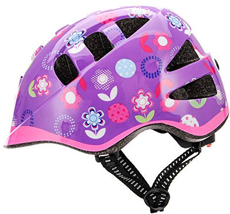 meteor Kinder Fahrradhelm, Skaterhelm, Sicherheitshelm MA-2 Flower Size: M 52 bis 56 cm 235 g