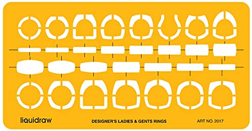 Liquidraw 2017 Schmuckdesign Vorlagen Schablone – Orange/Transparent