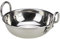 Stainless Steel Balti Dish with Handles Indian Curry Serving Dish Bowl Stainless Steel Karahi Kadai Kadhai Deep Frying Cooking Serving Pot Pan Deep Curry Pan (1, 14.5cm /5.7)