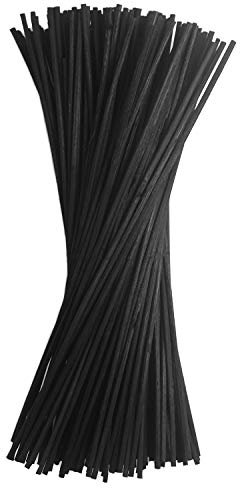 AKORD 140 x Black Reed Diffuser Sticks Oil Aroma Wood Rattan 24cm