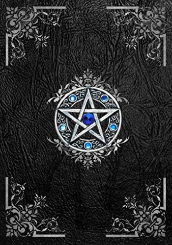 Book Of Shadows: Blank Dotted Journal | Empty Grimoire Notebook | 150 Pages, Large Format | Beautiful Decorated Interior | Pentagram Cover | Witch Wiccan Supplies and Tools Spellbook