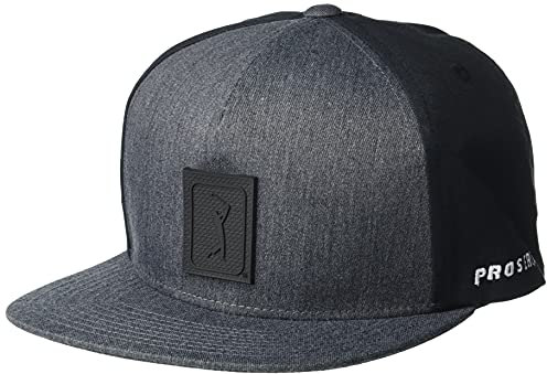 PGA TOUR Herren Stableford Flatbill Cap, Caviar Heather, Einheitsgröße
