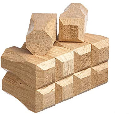 10 Ziernägel Abdeckkappe Holznägel Fachwerknägel Eiche 20x20x45 neu