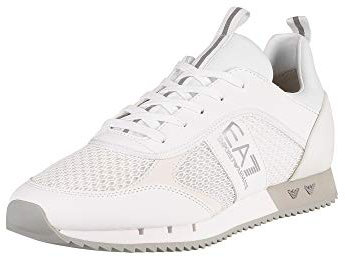 EA7 Black & White Lace Up Sneakers Herren - 42 2/3