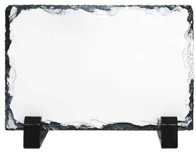 MR.R Sublimationsrohlinge Schiefertafel Schieferplatte Rechteckiger Bilderrahmen, kundenspezifischer Bilderrahmen, Neuheit für Hochzeit, Foto Schiefer, Babygeburt, 3,95 x 5,9 Zoll Zoll 10 x 15 cm