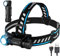 TrustFire Linterna Frontal, Linterna Frontal Led Recargable MC18 1200 Lumen Impermeable, 5 Modos de Luz para Jogging, Pescar,Pasear al Perro,Trabajo