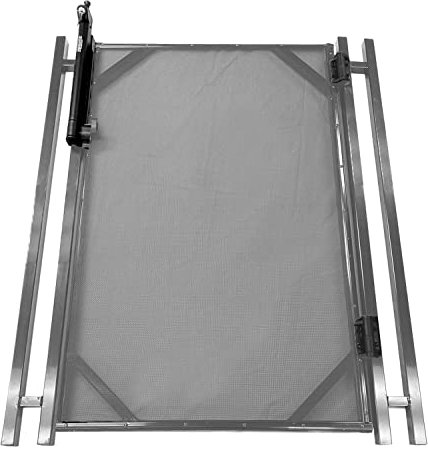 WaterWarden Puerta de seguridad para piscina enterrada de 30 pulgadas de ancho, puerta de cierre automático y extraíble, coordina con valla de seguridad infantil al aire libre de 5 x 12 pies, WWG5G, 5