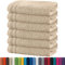 Erwin Müller Handtuch 6er-Pack Heidelberg 100% Baumwolle beige Größe 50x80 cm - saugstark, gut trocknend, kompakt, leichte Qualität - ideal für Sport, Strand, Reisen (weitere Farben)