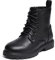 DREAM PAIRS Kids Stivaletti Stringati per Bambina Stivali da Combattimento da Equitazione per Ragazze a metà Polpaccio,Size 33.5,Nero/Pu,KBO211