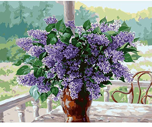 Diy Malen Nach Zahlen Blumenbild Zum Ausmalen, Handbemalt, Rahmen Zum Selbermachen, 40 X 50 Cm Digitales Ölgemälde Diy Gemälde Wohnzimmer Dekoration Gemälde Handgemaltes Ölgemälde Handgemachtes Digi