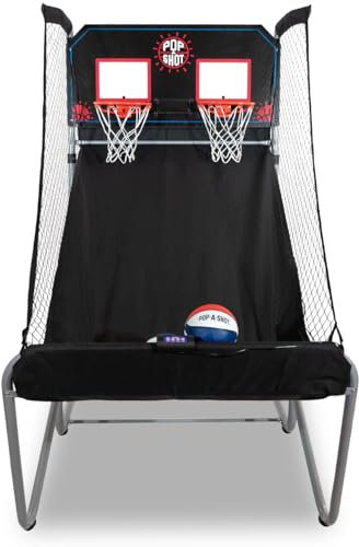 Pop-A-Shot Offizielles Heim-Basketball-Arcade-Spiel, Schwarz