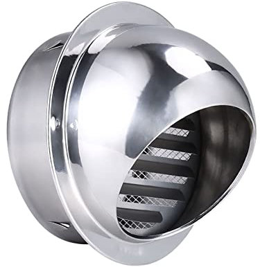 WORDFUN 60/80mm Griglia di Scarico in Metallo, Griglia di Ventilazione A Sfera, Copertura di Ventilazione con Griglia, Bocchette di Scarico, Griglia di Ventilazione in Acciaio Inox