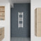 Warmehaus Radiateur sèche-serviettes droit blanc style échelle radiateur chauffage central 1000 x 300 mm