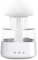 Rain Cloud Humidifier - Snuggling Cloud Rain Humidifier Raincloud Diffuser, Cute Raining Night Light Cloud Diffuser Aromatherapy Essential Oil Diffuser Micro Desk Fountain Water Drop Sound (White)
