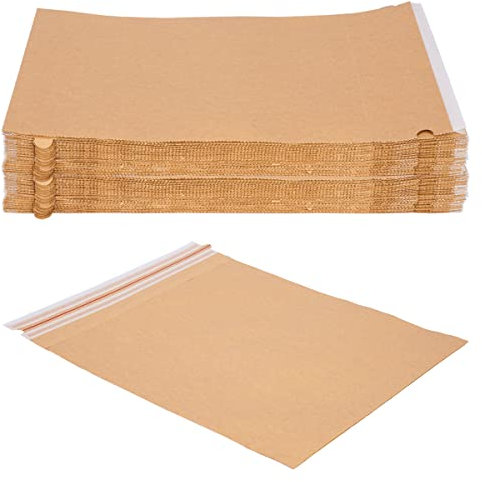 verpacking Versandbeutel aus Kraftpapier 120 g/m² wiederverschließbar 38 x 44 cm Versandtasche Warensendung (100 Stück)