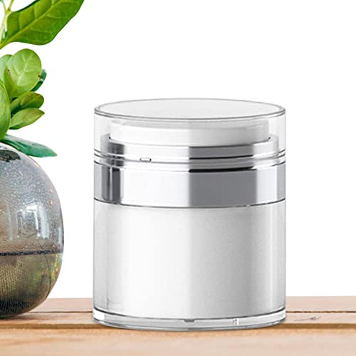 GIMOCOOL Contenant De Bouteille De Pompe Sans Air, Distributeur De Pompe De Voyage Sans Air, Bouteille Sous Vide En Pot De Crème, Bouteille De Pompe De Presse Sous Vide Portable