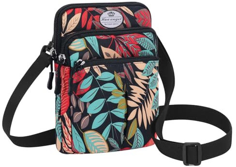 HUA ANGEL Sac Banane Chic Sac de Taille de Voyage Sac Ceinture Pour Téléphone Unisexe Léger Multicolore Mini Sac Bandouliere Avec Sangle Interchangeable Pour Homme Femme Jogging Vélo Sport