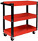 Carro de Herramientas con Ruedas vacío Carro de Taller mecánico para Herramientas con 3 Bandejas de Almacenamiento y Asa Lateral para Garaje Mecánico Hogar. 70 x 35 x 76 cm