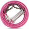 Tie Out Leinen für Hunde,Leinen mit Stoßdämpfender Feder,3-15m, Hofleine Leinen für Hunde,Hundeleine für den Hof（Rosenrot,9M