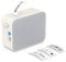 Pristar Bluetooth-Etikettendrucker, P15 Mini Beschriftungsgerät Selbstklebend, APP-Verbindung, Wiederaufladbar， Etikettiergerät kompatibel mit iOS und Android für Zuhause, Büro, Schule (Grauer Stoff)