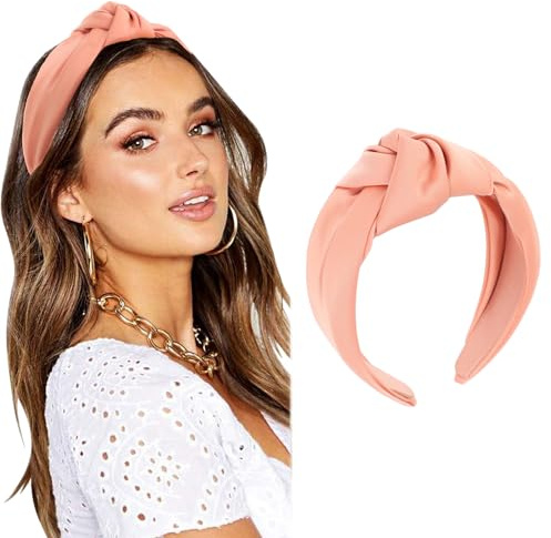 DRESHOW Haarreifen Damen Geknotet Stirnbänder Elastisch Haarreif Breit Stirnband Mode Vintage Haar Zubehör