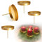 VOPIWOZ Adventskranz Kerzenhalter Metall, Kerzen Adventskranz 4er Set, Kerzenhalter Stumpenkerzen, Kerzenständer Gold für Kerzenhalter für Adventskranz und Stabkerzen mit Dorn 4Kerzenständer