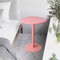 Table de bar rose, table de pub ronde, table de bistrot pour cocktail, table haute pour petits espaces, table basse pour boissons, bureau de cuisine, table haute pour intérieur et extérieur(60x60x72cm