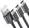 SUCESO USB C Charger Cable [3Pack 1M+2M+2M] Type C Cable Fast Charging Cable Nylon Braided Compatible with Samsung Galaxy S24 S23 S22 S21 Ultra S10 S9 S8, Huawei P60 P50, Pixel 8, Switch PS5, LG etc