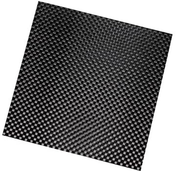 Plaque de panneau en fibre de carbone Feuilles de fibre de carbone 100 % 3K à armure toile, plaque de fibre de carbone mate, longueur 100 mm, largeur 100 mm, épaisseur 2,5-5 mm/100 mm x 100 mm x 4 mm(