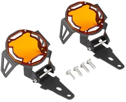 DTASMBD Umklappbarer Nebelscheinwerfer-Schutzgitter Für Motorräder, Für R1200GS F800GS R1250GS F850GS F750GS G310GS G310R, Kühlergrillschutz Robust(Orange)