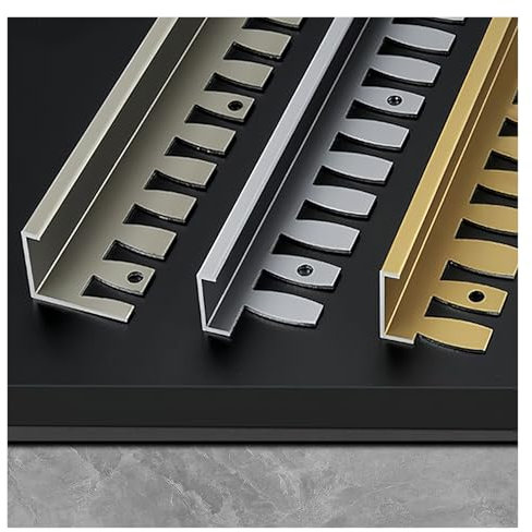Schutzleiste - Teppichkantenleiste - Abschlussprofil Tür Schwellen Randstreifen - Türleiste - Übergangsschiene selbstklebend für Parkettböden, Laminate, Schwellen(Gray,16-18mm)