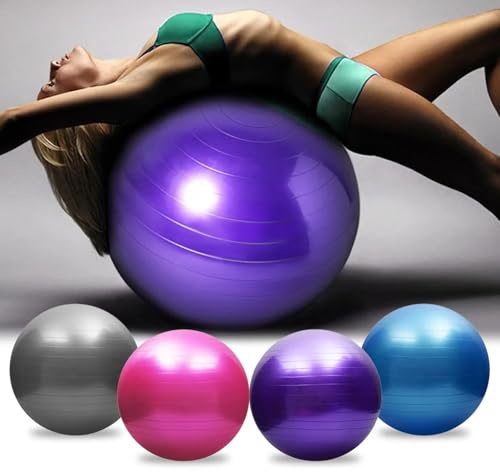 CELINO making your day Gymnastikball, Fitness, Yoga, 55 cm, 65 cm, 75 cm, Fitness, Schwangerschaft, Schweizer Pilates, Lila, 55 cm