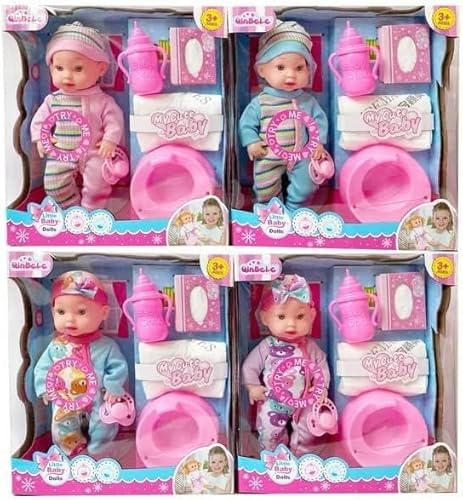 DIOXSTAR Potty Training Doll For New Born Babies, Colourful Accessories, Eye Catching Design, Vibrant Colour, Compact And Portable, Educational And Learning Toy Set