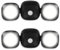 Toowell 2 Stück Bewegungsmelder Aussen Batterie Akku Aussenleuchte mit Bewegungsmelder Batterie Outdoor Leuchte Batteriebetriebene Außenleuchte Wasserdicht Aussenlampe für Garten Garage Veranda