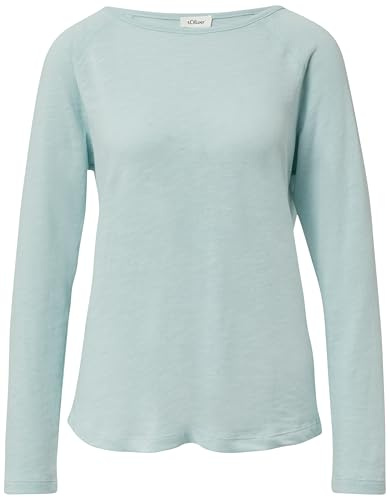 s.Oliver Langarmshirt mit Flammgarnstruktur