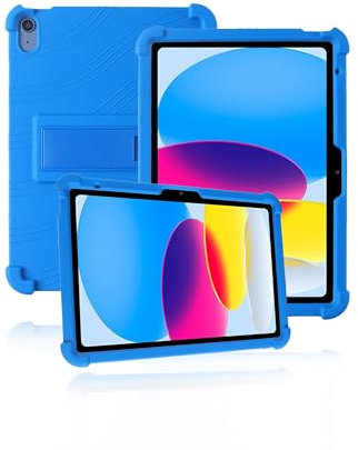 Funda protectora para Apple iPad de 11 pulgadas 2025, nueva tableta A16, funda de silicona suave agradable a la piel para Apple iPad 2025 (azul)